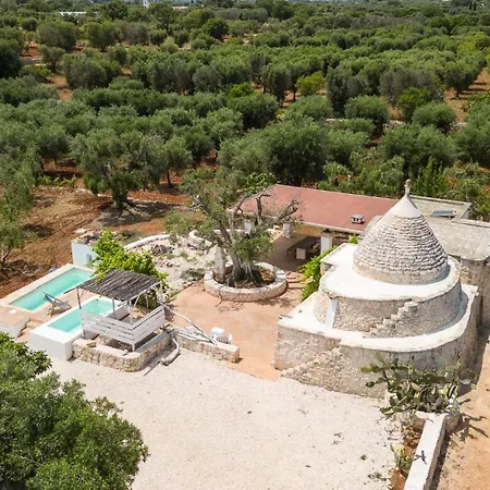 Trullo Solleone Con Piscine By Wonderful Italy ヴィラ カロヴィーニョ